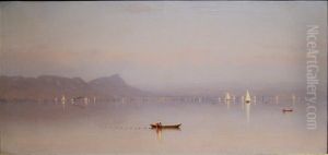 Morning in the Hudson, Haverstraw Bay by Sanford Robinson Gifford