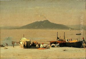 Mount Vesuvius from Marina Grande, Capri by Sanford Robinson Gifford