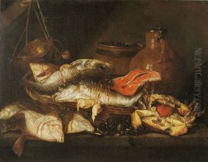 Fish in a Basket near a Scale
