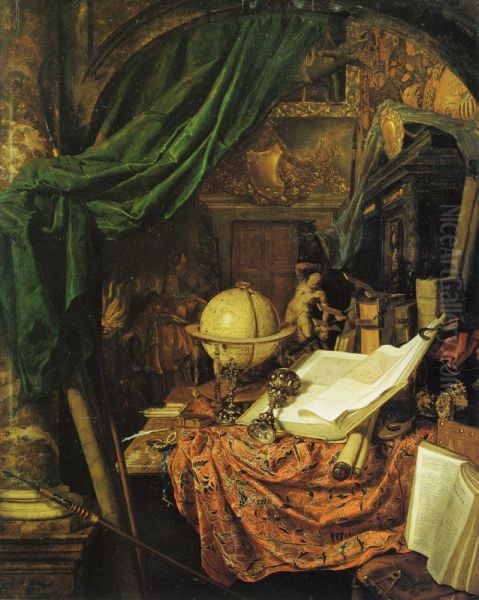 Still Life with Globe, Books, Sculpture, and Other Objects - view 1