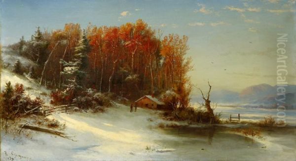 First Snow Along the Hudson River - view 1