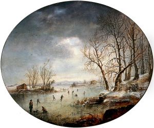 Winter Scene in New Jersey by Regis Francois Gignoux
