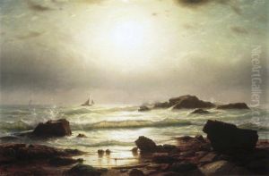 Sail Boats Off a Rocky Coast by William Stanley Haseltine