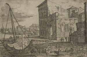 Views Of The Harbour Of Messina by Abraham Casembroot