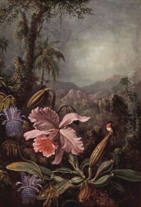 Orchideen, Passionsblumen und Kolibris by Martin Johnson Heade