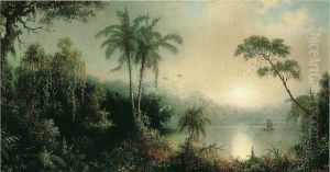 Sunrise in Nicaragua by Martin Johnson Heade