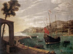 Mediterranean Harbour by Abraham Casembroot