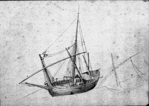 A Moored Ketch A Moored Ketch