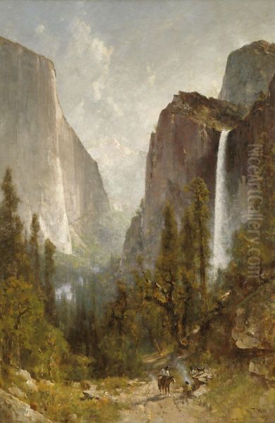 Bridal Veil Falls, Yosemite Valley - view 1
