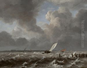 View of the Ij on a Stormy Day