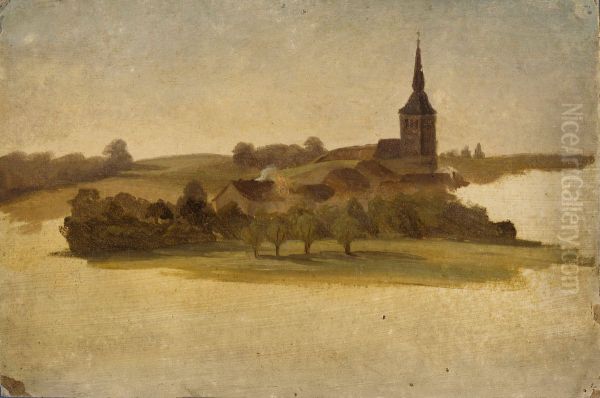 View Towards Erkrath Church, study - view 1
