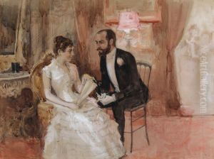Kohtaus tanssiaisissa by Albert Edelfelt