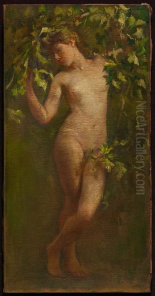 Woman Bending Down Branch (Study for Cornelius Vanderbilt II, House, New York) - view 1