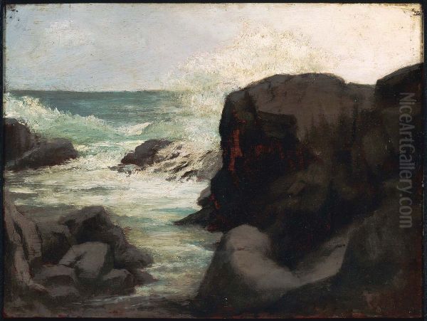 Sea and Rocks near Spouting Horn - view 1