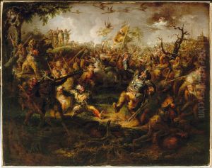 A Battle Scene from Knickerbocker's History of New York by John Quidor