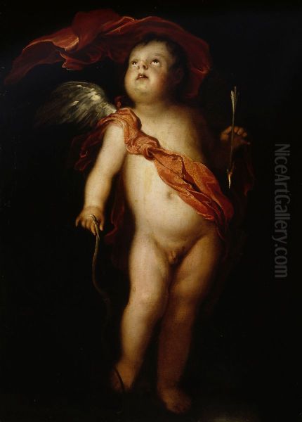 Cupid with his bow - view 1