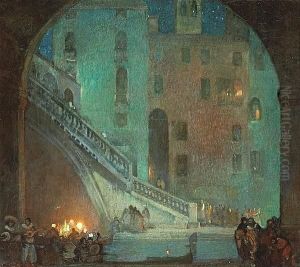 Night In Venice by Ettore Caser