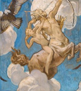 Sketch for Chiron and Achilles by John Singer Sargent