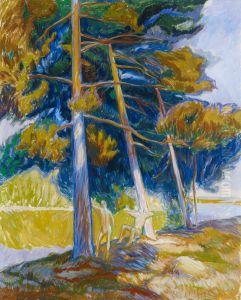 Pines on the Shore by Yrjo Ollila