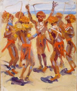 Dancing Kikuyu Warriors by Akseli Valdemar Gallen-Kallela