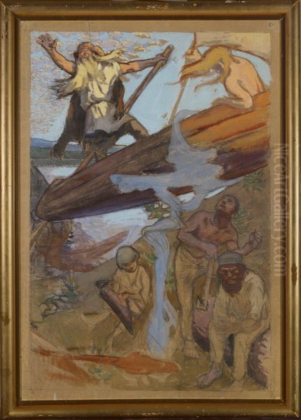 The Departure of Vainamoinen - view 1