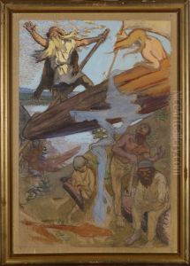 The Departure of Vainamoinen by Akseli Valdemar Gallen-Kallela