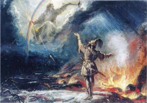 Lemminkainen tulisella jarvella by Robert Wilhelm Ekman