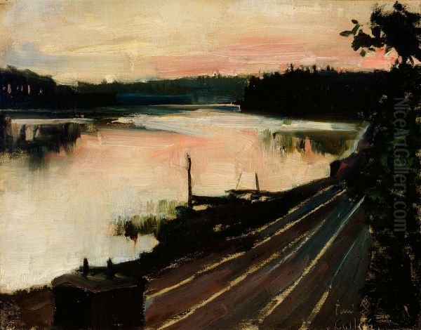 Aftonlandskap fran Djurgarden - view 1