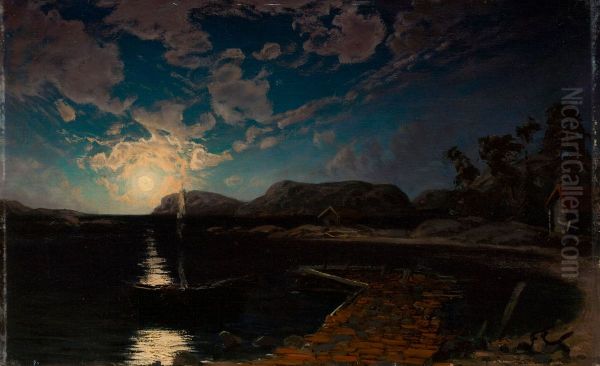Landscape in Moonlight - view 1