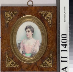 Miniature Portrait of Baroness Delort de Gleon the Younger by Gunnar Berndtson
