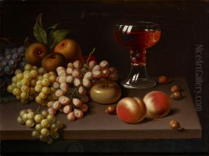 Hedelmaasetelma, kopio Jac. Stockmannin mukaan by Johan Erik Lindh