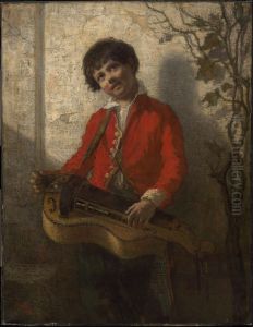 The Hurdy-Gurdy Boy by William Morris Hunt