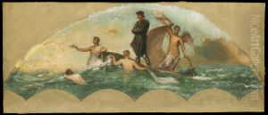 Sketch for the State Capitol at Albany (Discoverer) by William Morris Hunt