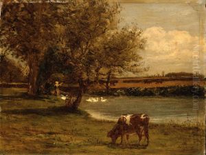 Landscape at Newport by William Morris Hunt