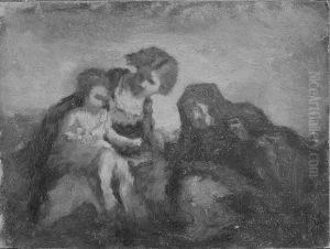 Study for The Fortune Teller by William Morris Hunt