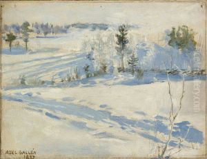 Talvimaisema by Akseli Valdemar Gallen-Kallela