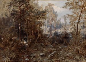 Forest Landscape near Nasijarvi ; Unfinished