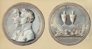 Originaalipiirustus Vanrikki Stoolin tarinain kuvitukseen