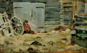 I Solgasset by Akseli Valdemar Gallen-Kallela