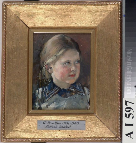 Head of a Girl, Study for the Family Portrait of Baron Magnus von Born - view 1