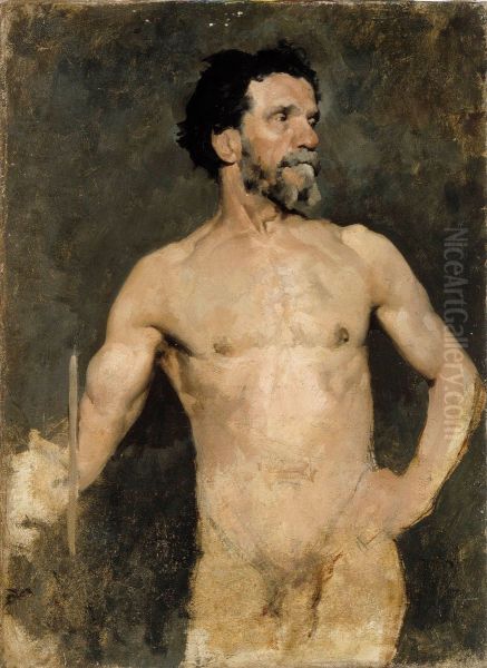 Male Model, Study - view 1