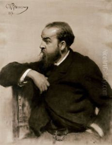 Portratt av konstnaren Rafael S. Levitsky Portratt av konstnaren Rafael S. Levitsky