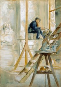 Portrait of Rodin in his Studio by Allan Osterlind