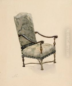 Barokkinojatuoli by Albert Edelfelt