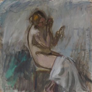 Modell med spegel by Ellen Thesleff