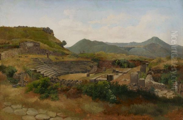 The Amphitheatre of Tusculum and Albano Mountains - view 1