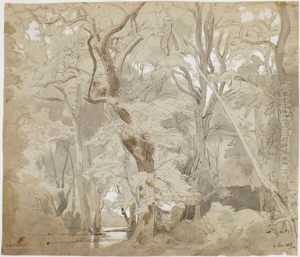 Grove Landscape, Copy after Schirmer - view 1