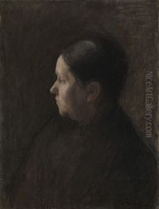 Portratt av modern by Ellen Thesleff