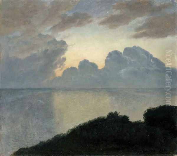 Summer night by the sea, Tisvilde - view 1