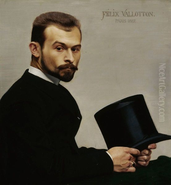 Portrait of Janiski holding his hat - view 1